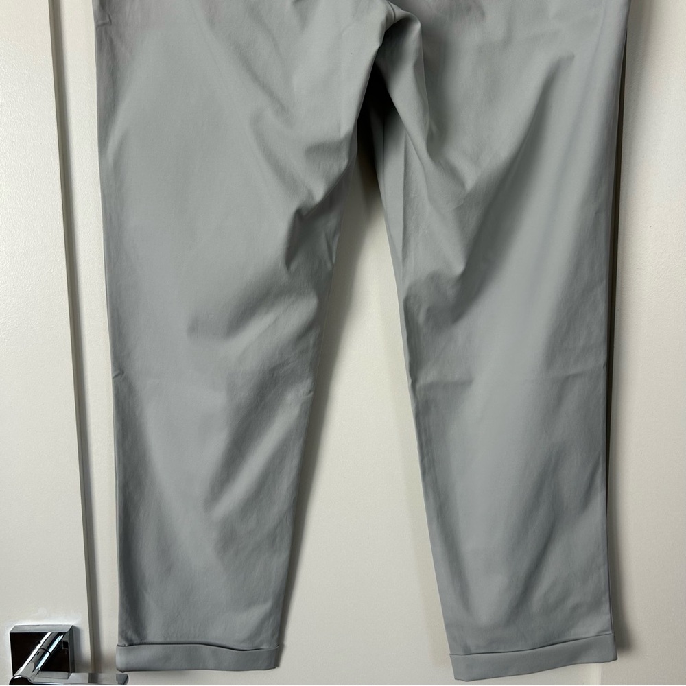 Vuori Meta Chino Slim Straight Pants Light Grey Size 36 - Picture 10 of 16